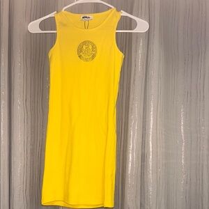 Fashion Nova Kids Yellow Smiley Face Dress